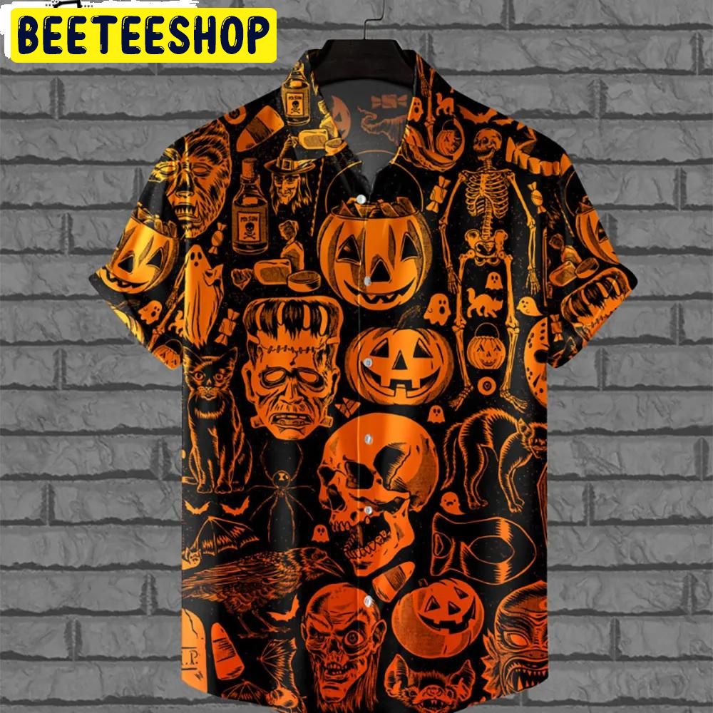 Night Spirit Aloha Halloween Hawaiian Shirt