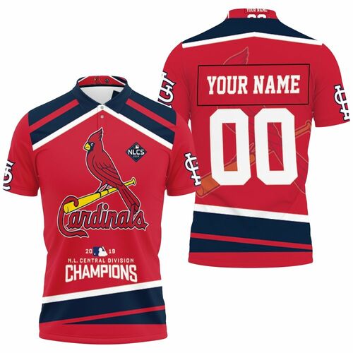 Nl Central Champions St Louis Cardinals Personalized 3D All Over Print Polo Shirt