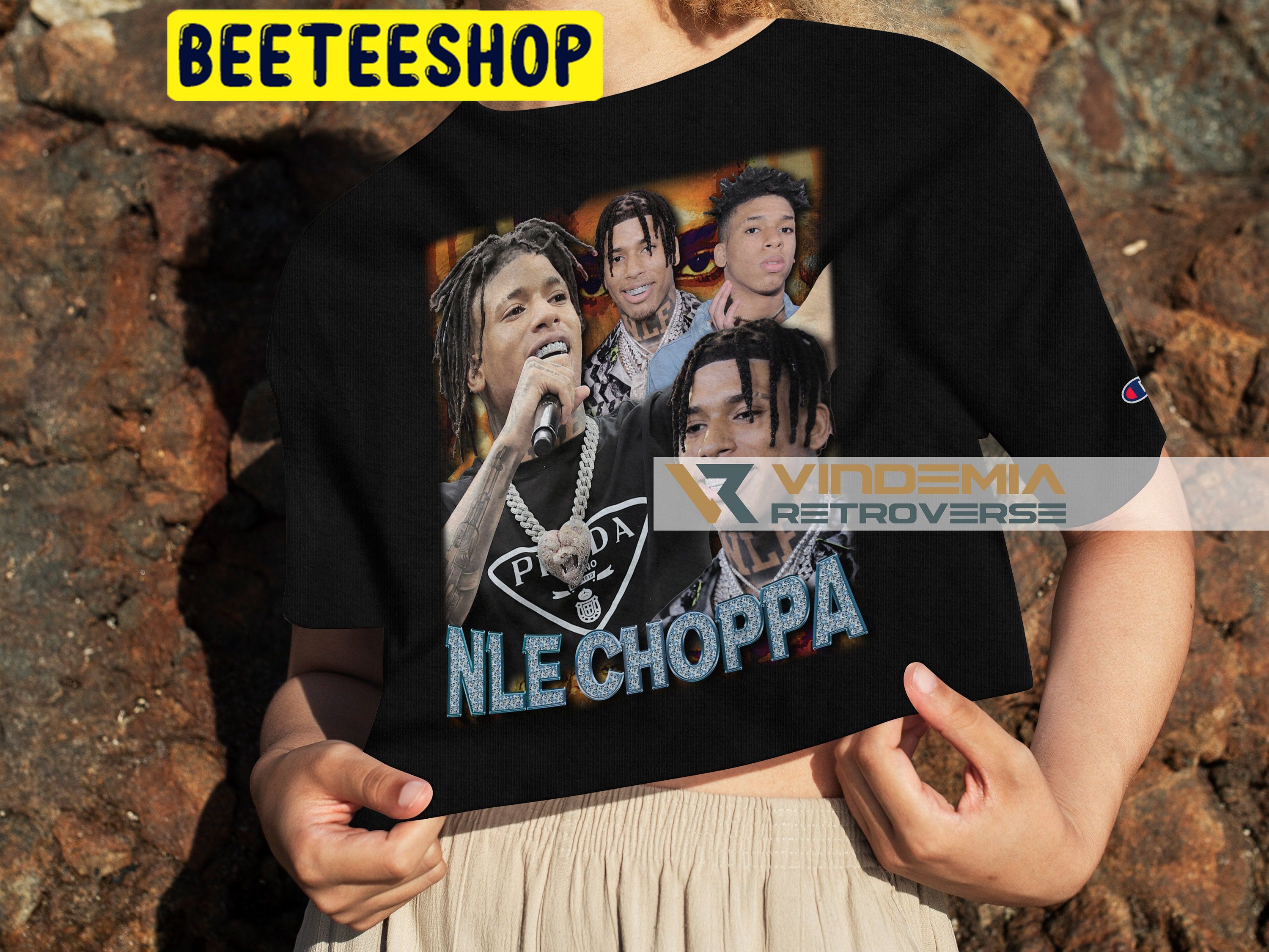 Nle Choppa Rapper Vintage ArtTrending Unisex Shirt