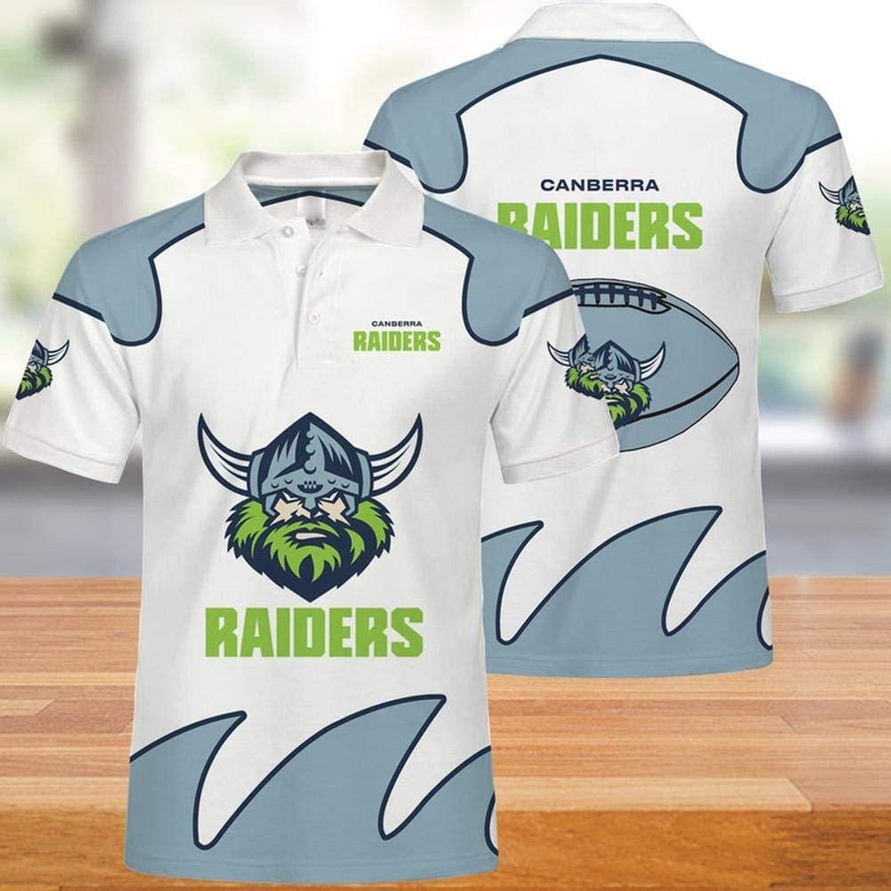 NRL Canberra Raiders 3d Print Casual Summer Short Top Branding Trends 3D Polo Shirt