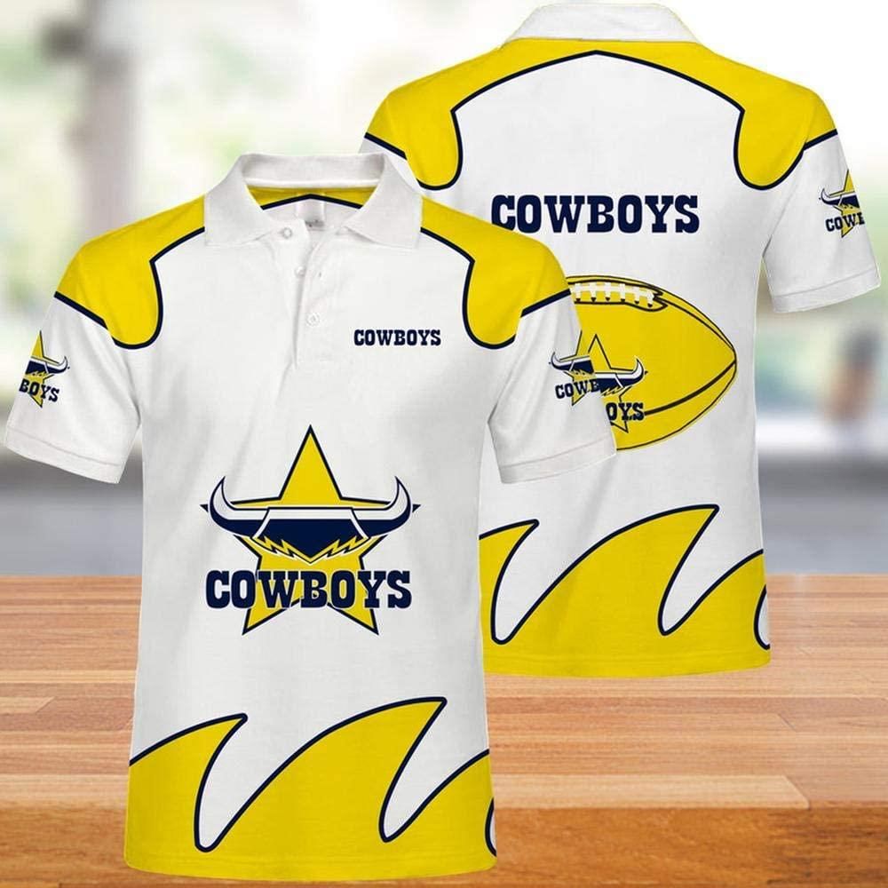 NRL Queensland Cowboys 3d Print Casual Summer Short Top Branding Trends 3D Polo Shirt