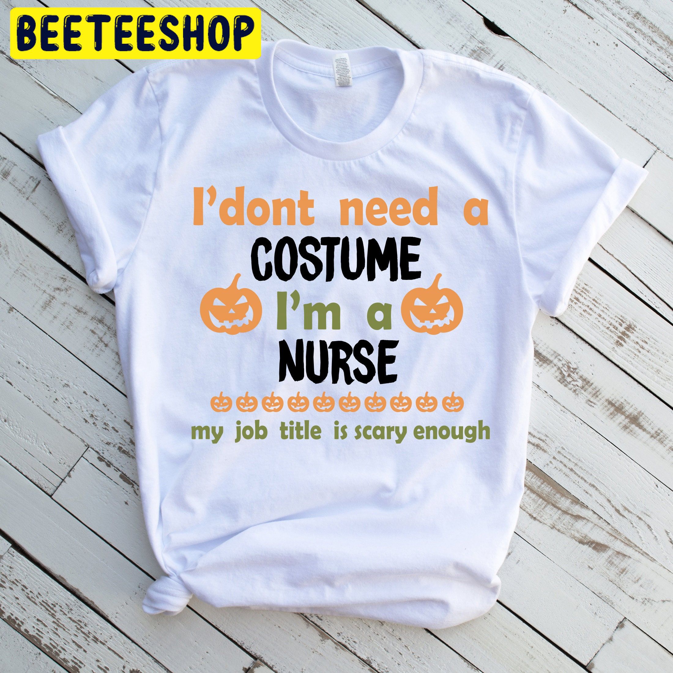 Nurse Halloween Gag Pumpkins Trending Unisex Shirt