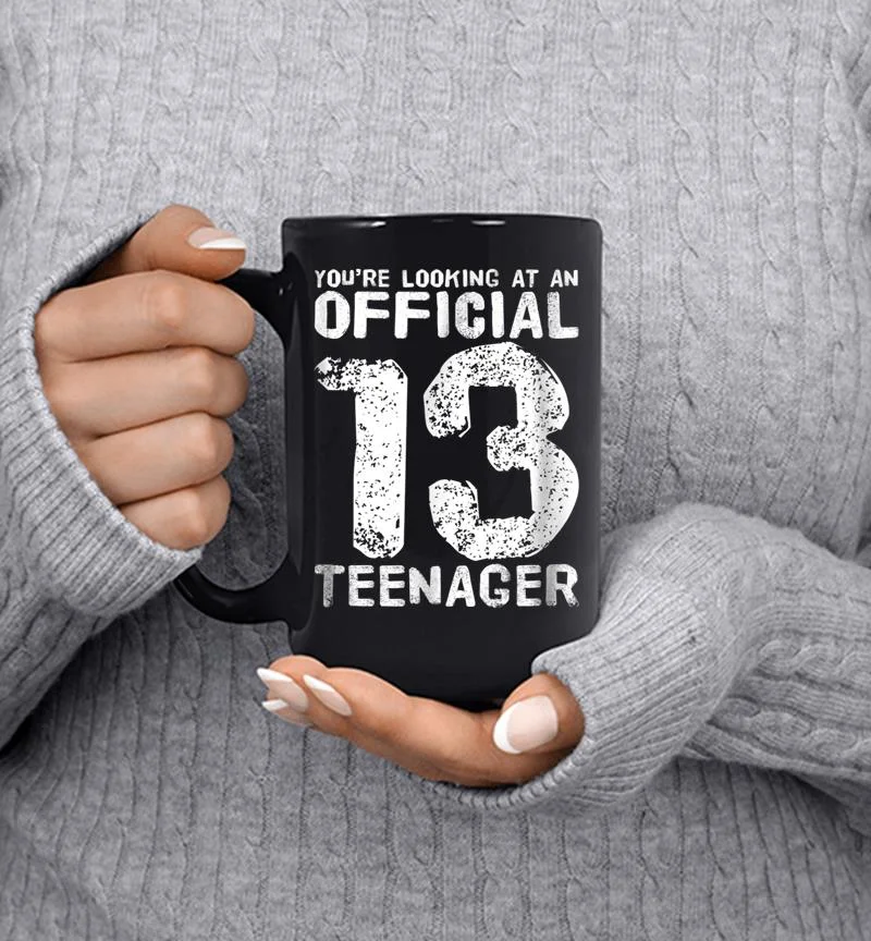 Official 13 Nager 13th Birthday Boy Girl Mug