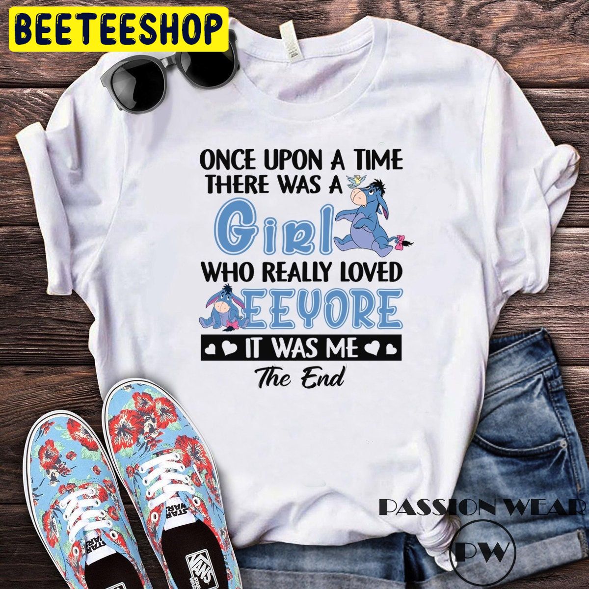 Once Upon A Time There Was A Girl Who Really Loved Eeyore Trending Unisex Shirt