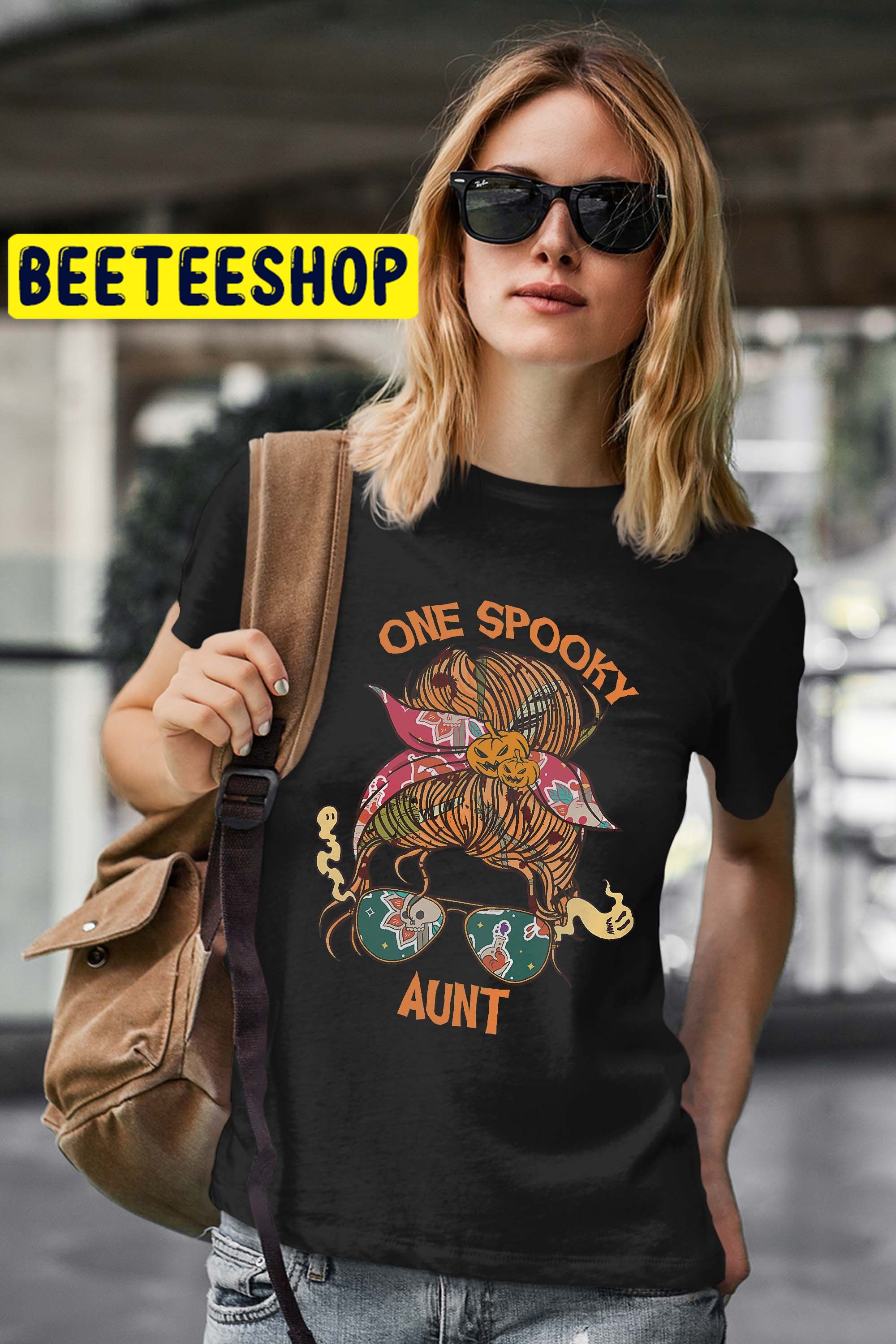 One Spooky Aunt Bandana Halloween Trending Unisex Shirt