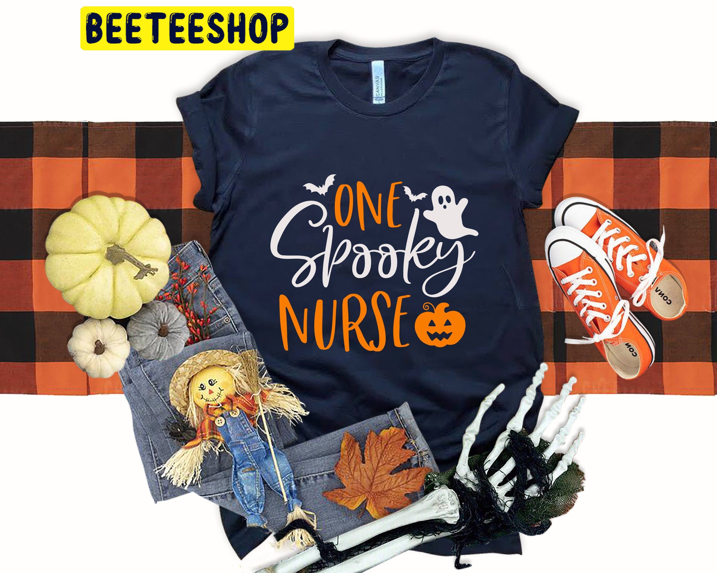 One Spooky Nurse Halloween Trending Unisex Shirt