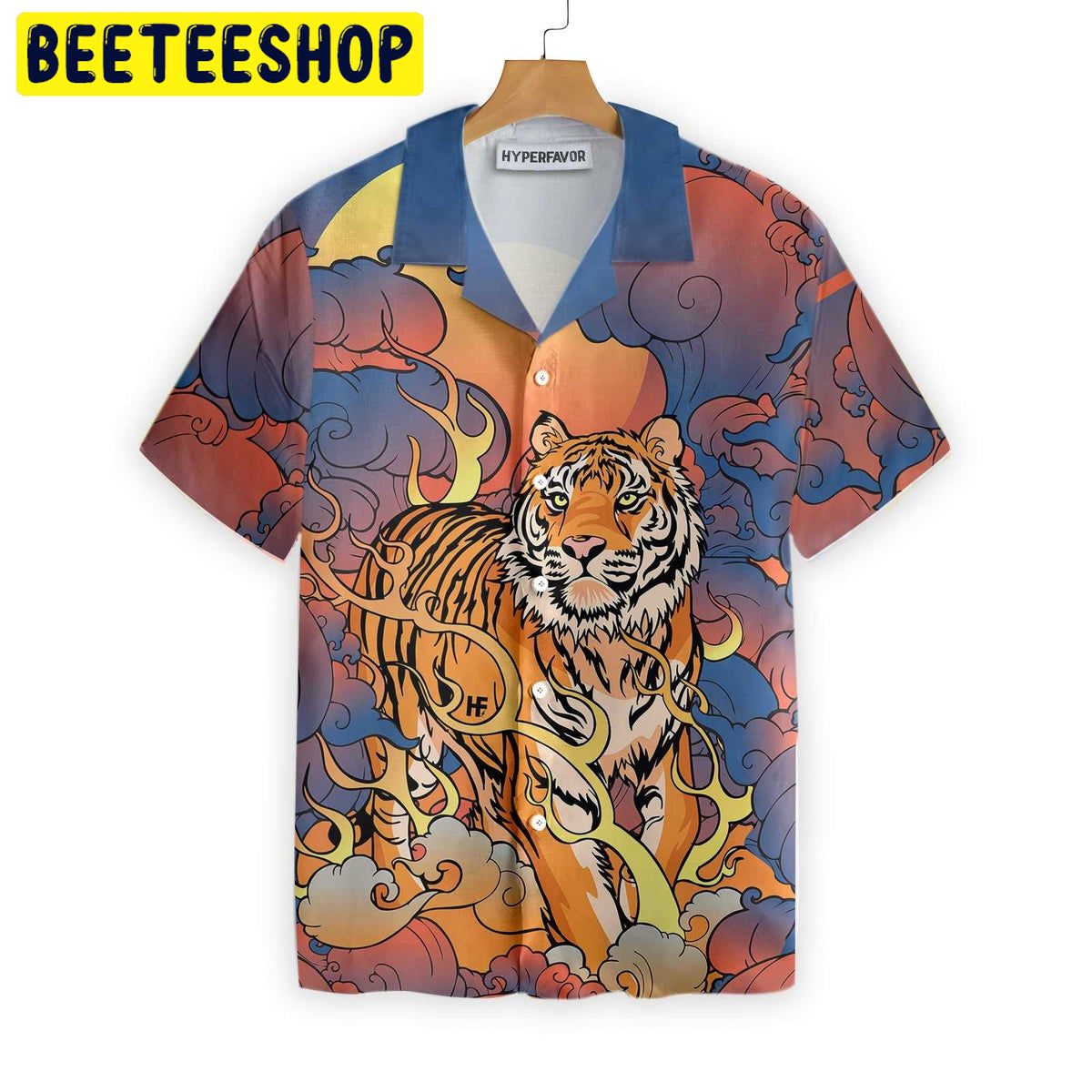 Oriental Powerful Tiger Trending Hawaiian Shirt