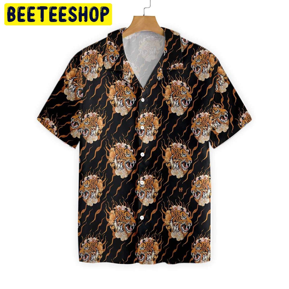 Oriental Tattoo Style Tiger Trending Hawaiian Shirt