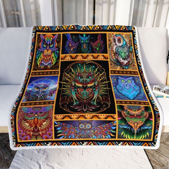 Owl 2 Comfy Sofa Throw Blanket