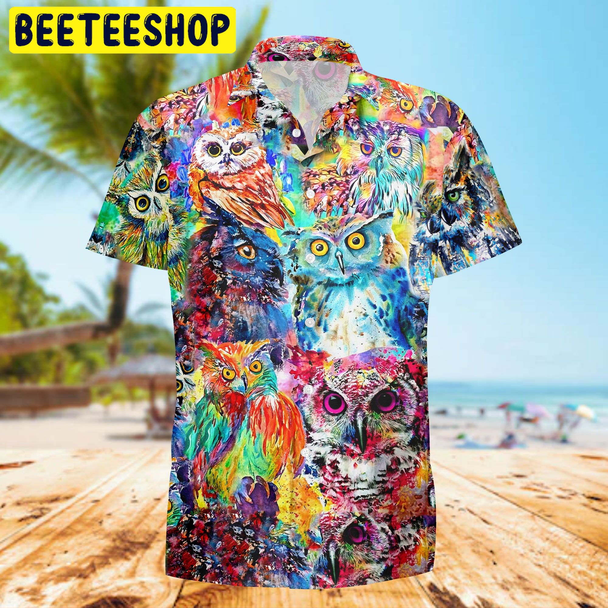 Owl Colorful Trending Hawaiian Shirt