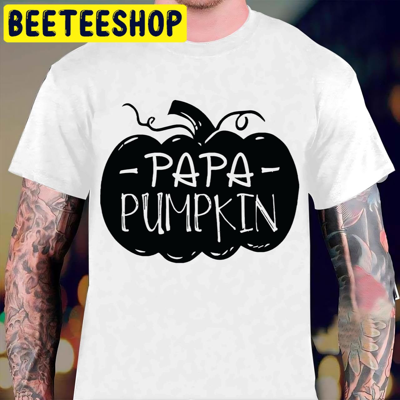 Papa Pumpkin Single Dad Halloween Trending Unisex T-Shirt