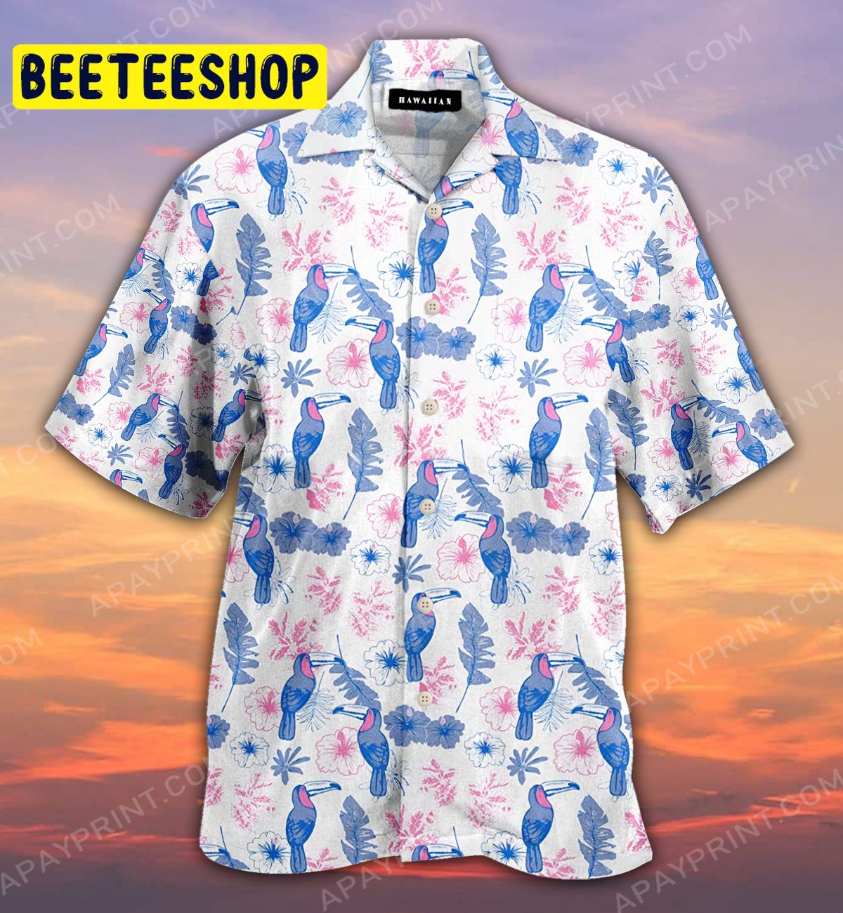 Parrot Flower Trending Hawaiian Shirt