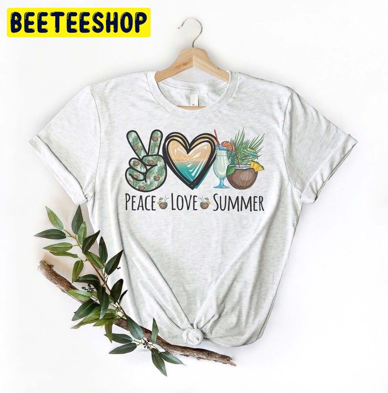 Peace Love Summer Trending Unisex Shirt