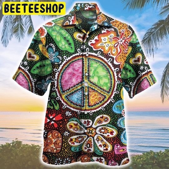 Peace Sign Stitching Trending Hawaiian Shirt