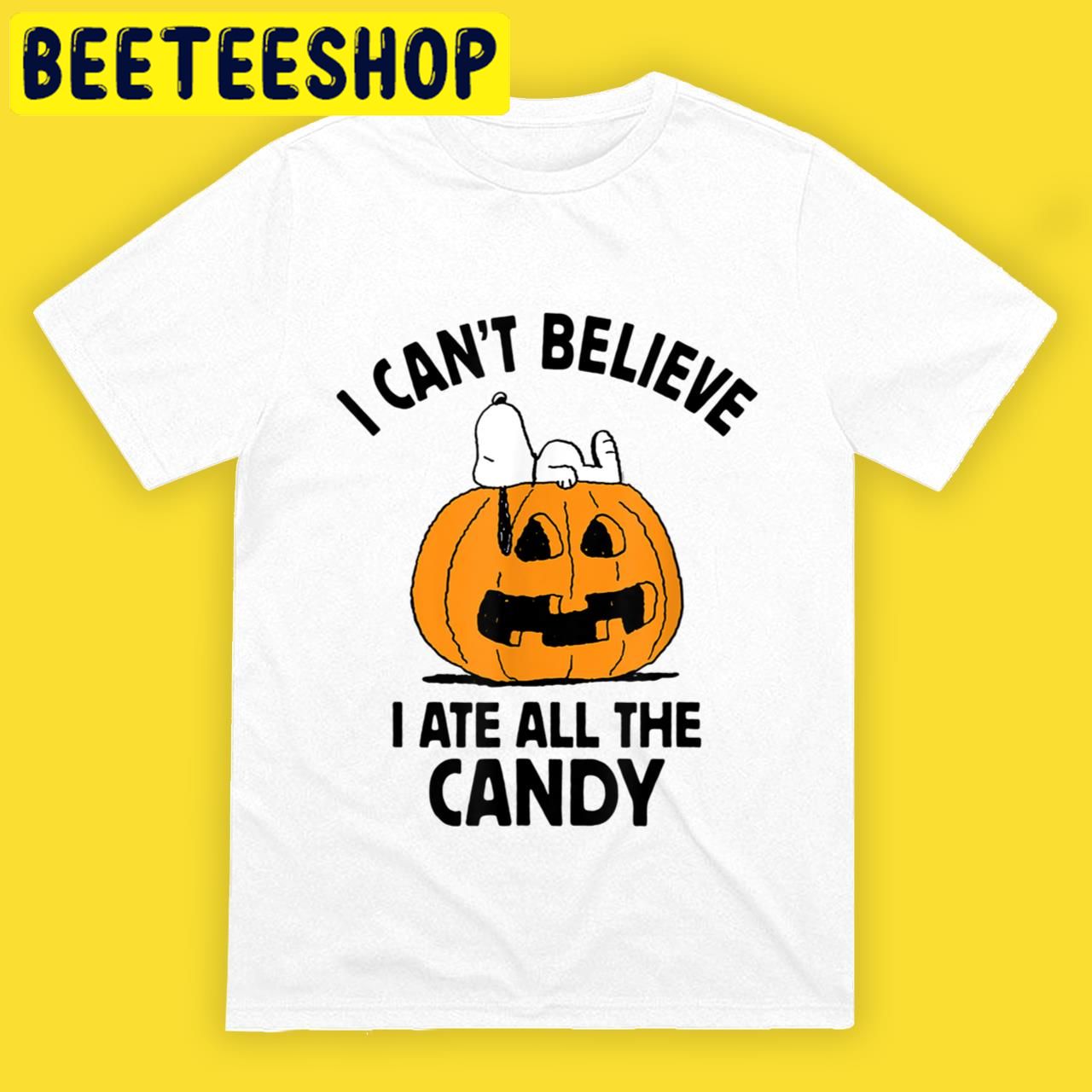 Peanuts Snoopy All The Candy Halloween Trending Unisex T-Shirt