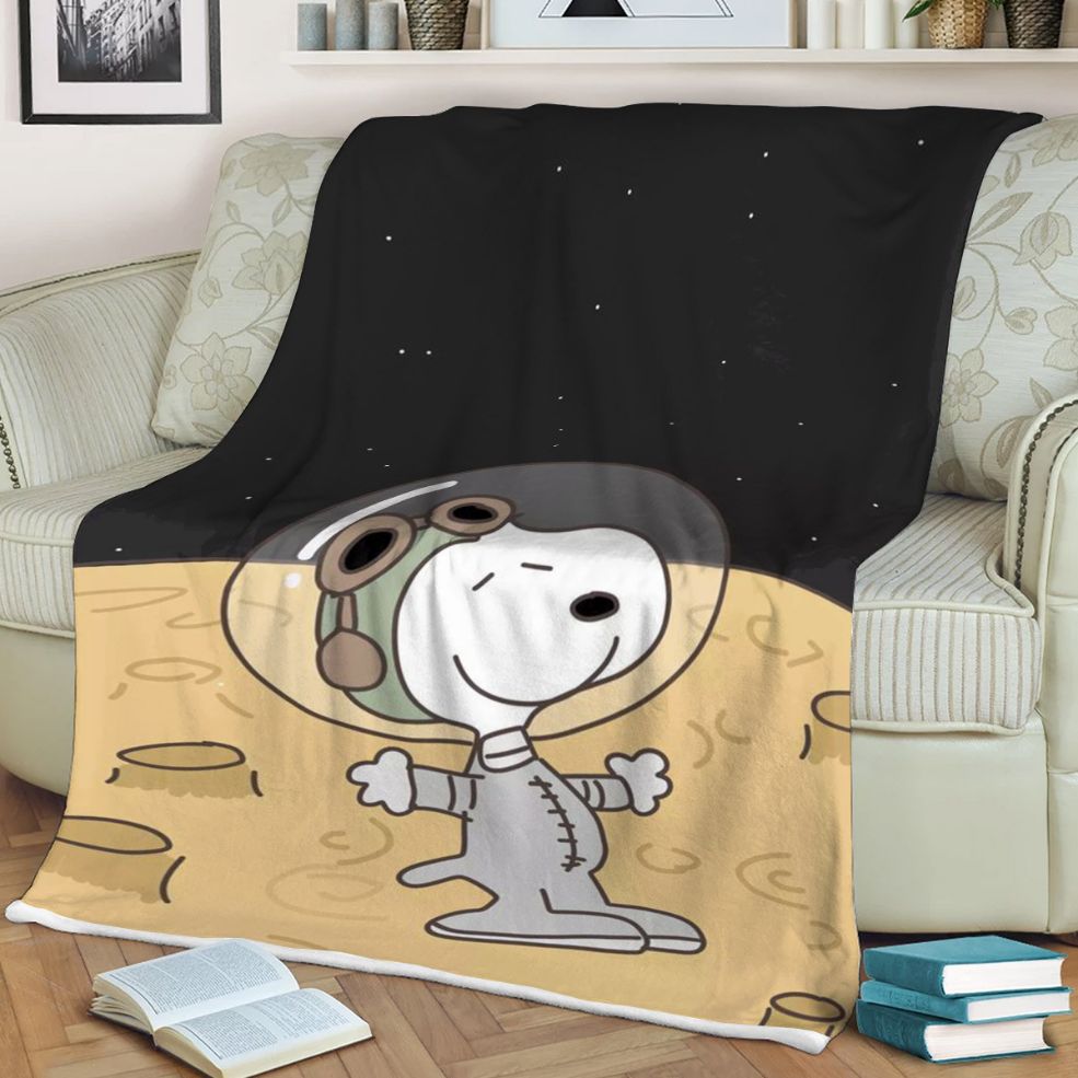 Peanuts Snoopy Comfy Sofa Throw Blanket