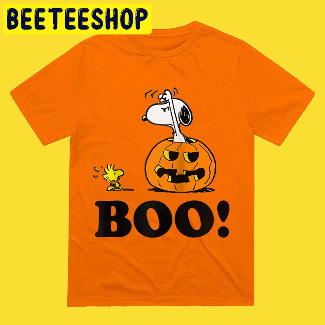 Peanuts Snoopy Woodstock BOO Halloween Trending Unisex T-Shirt