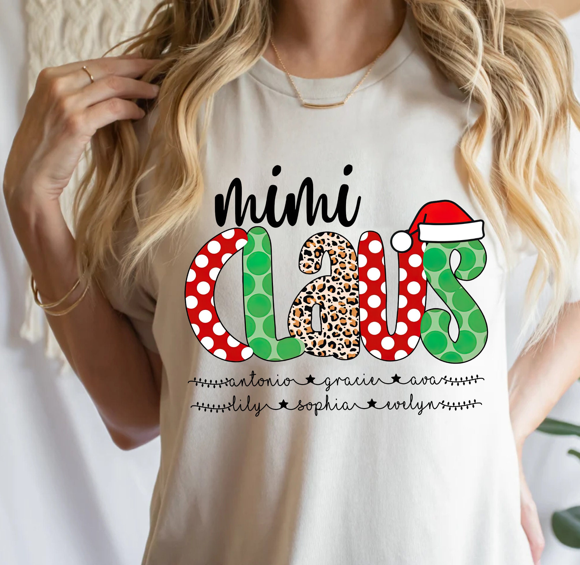 Personalized Mimi Claus Christmas Shirt