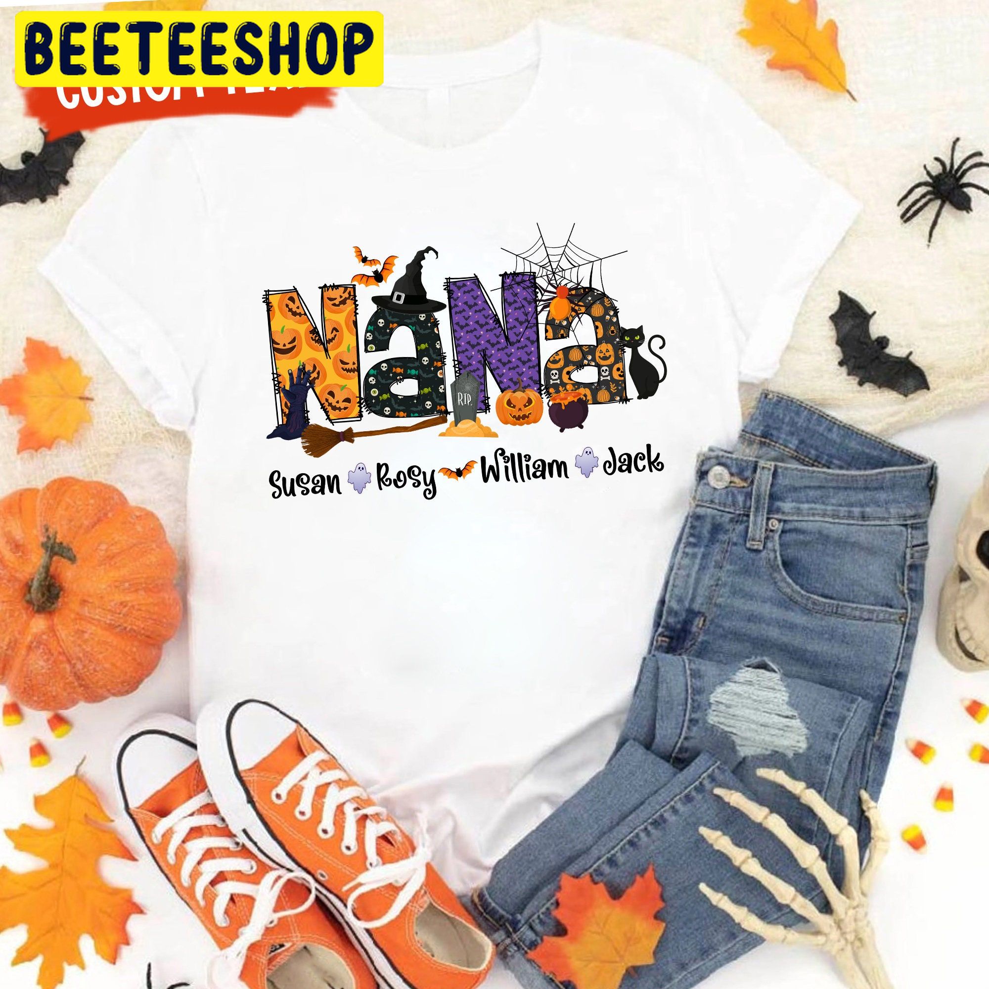 Personalized Nana Halloween Funny Grandma Trending Unisex Shirt