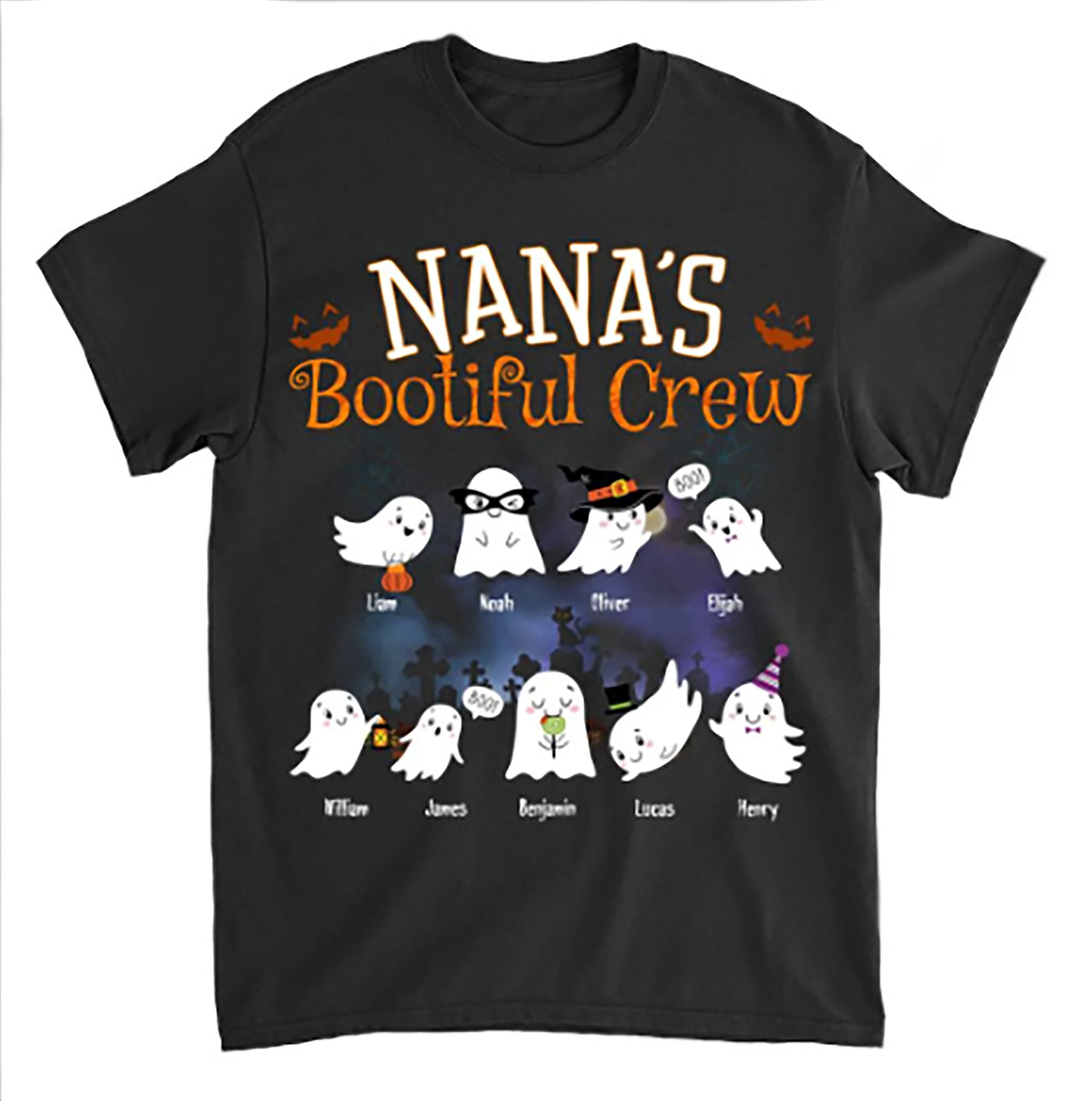 Personalized Nana’s Bootiful Crew Halloween Shirt