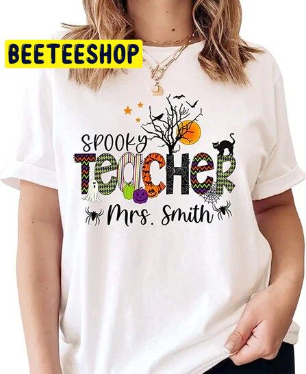 Personalized Teacher Halloween Trick Or Teach Trending Unisex Shirt