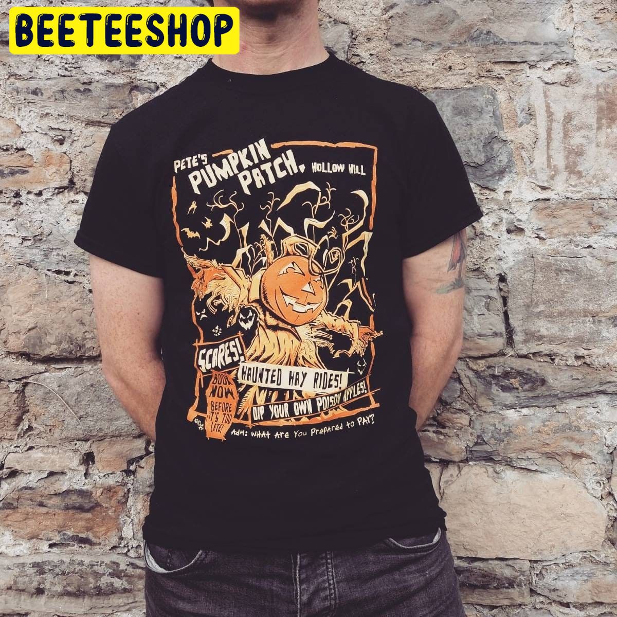 Pete’s Pumpkin Patch Halloween Pumpkin Trending Unisex Shirt