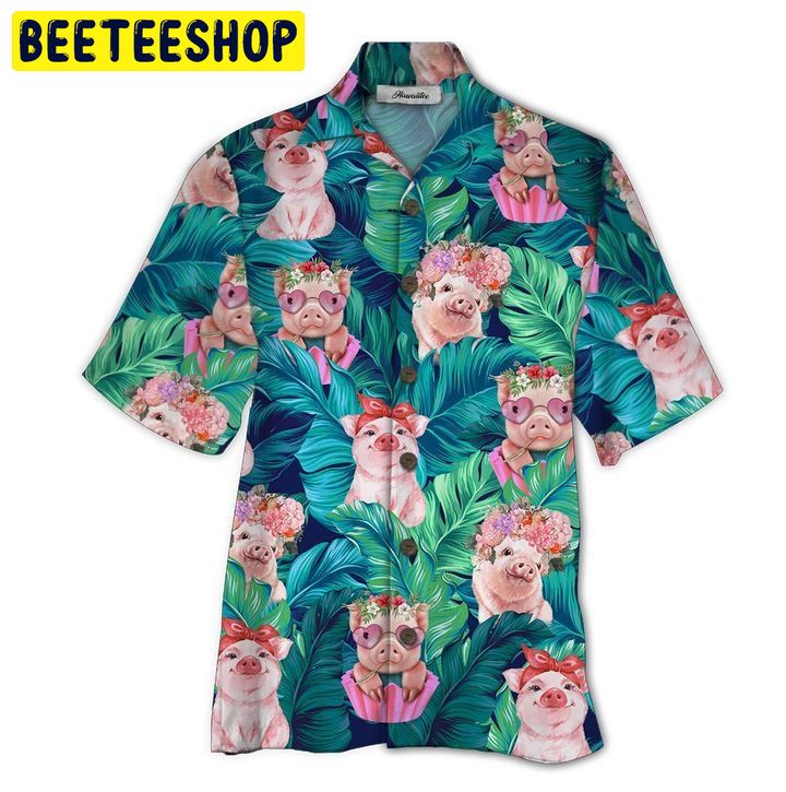 Pig 3D All Over Printed Trending Hawaiian Shirt