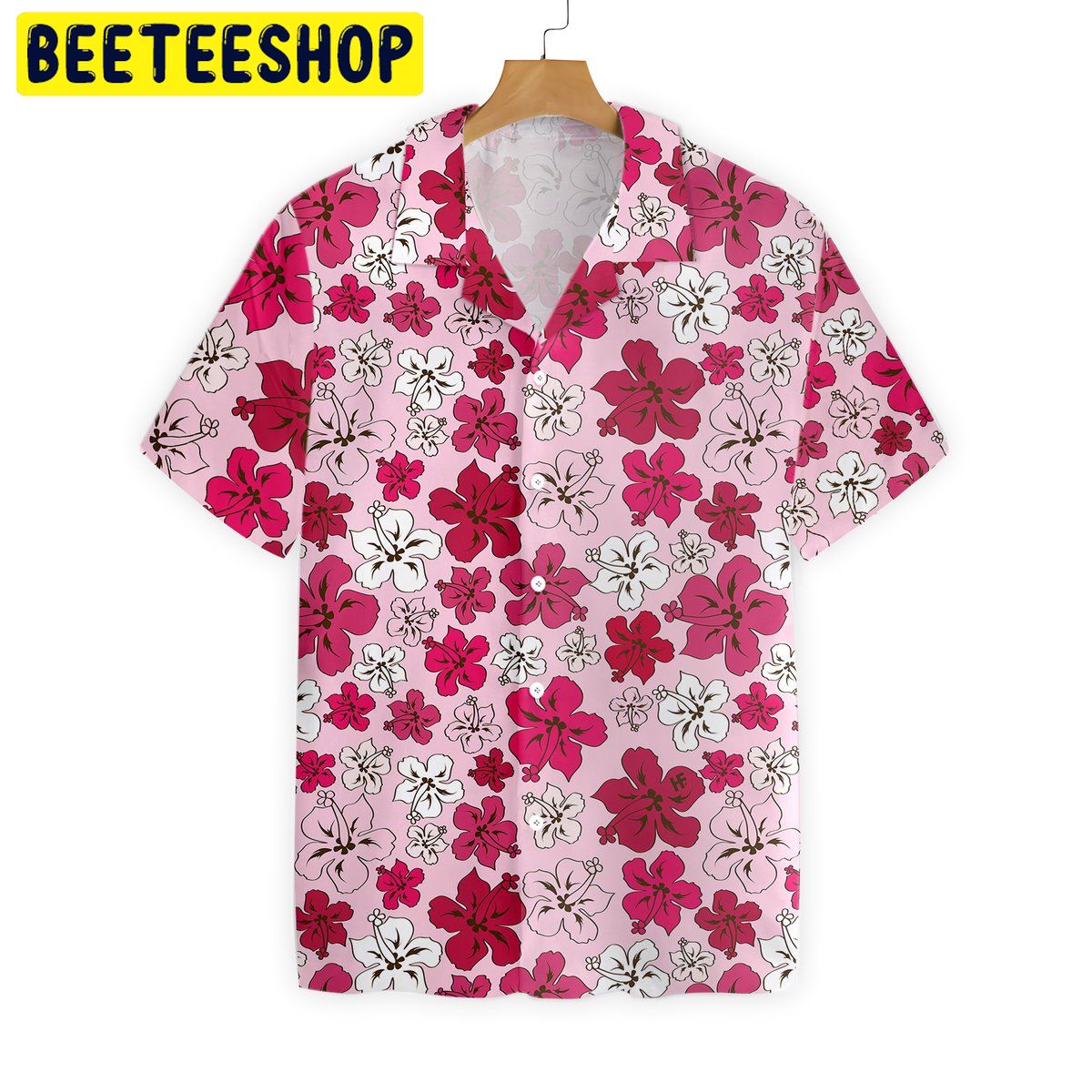 Pink Flower Pattern Trending Hawaiian Shirt