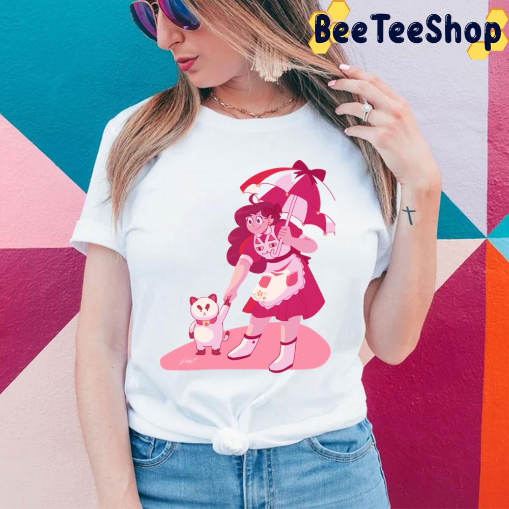 Pink Style Bee And Puppycat Trending Unisex T-Shirt