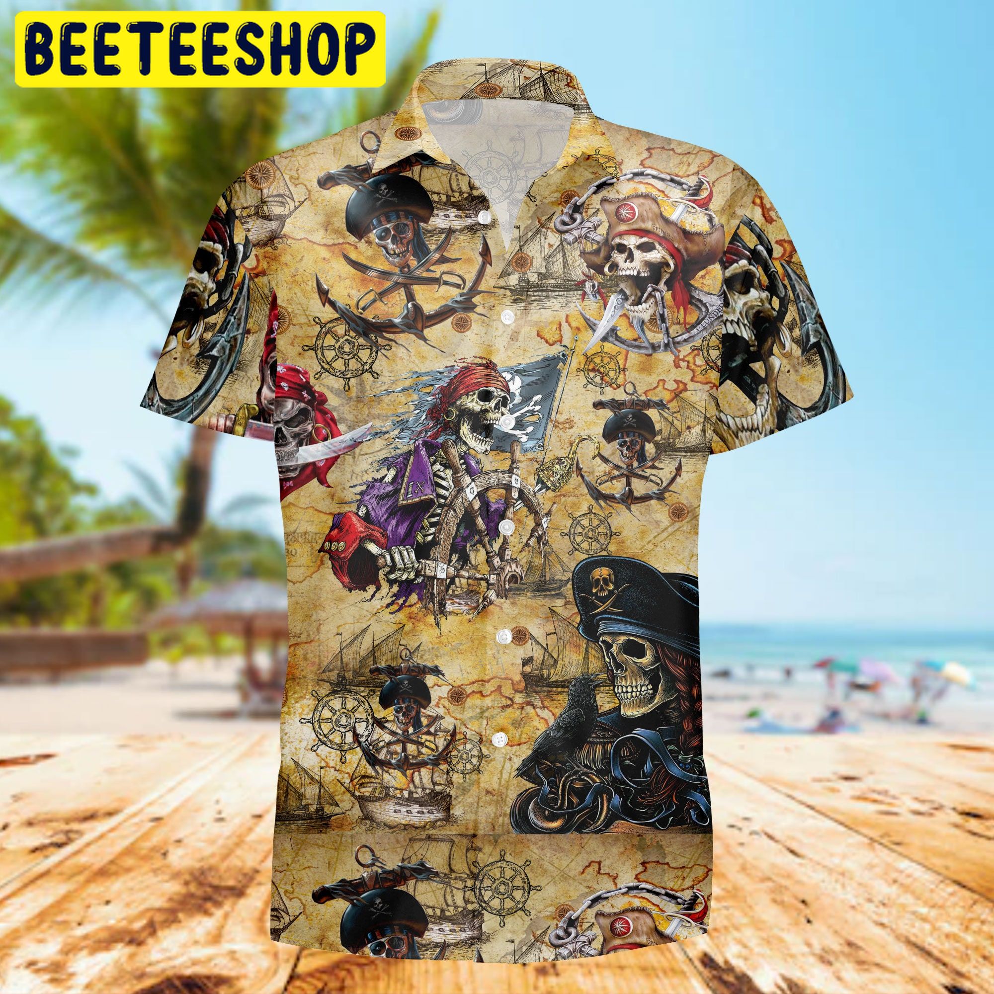 Pirates Skull Trending Hawaiian Shirt