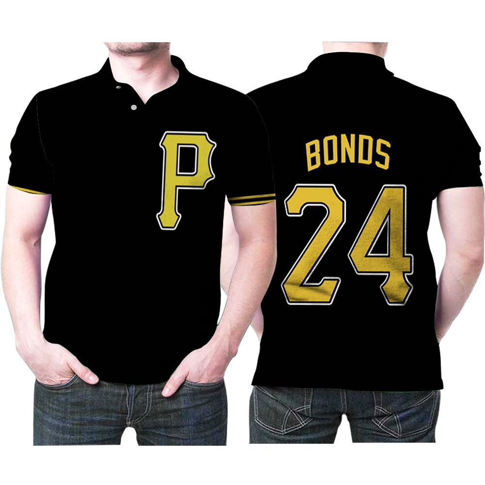 Pittsburgh Pirates Barry Bonds #24 Mlb Great Player Baseball Team Logo ...