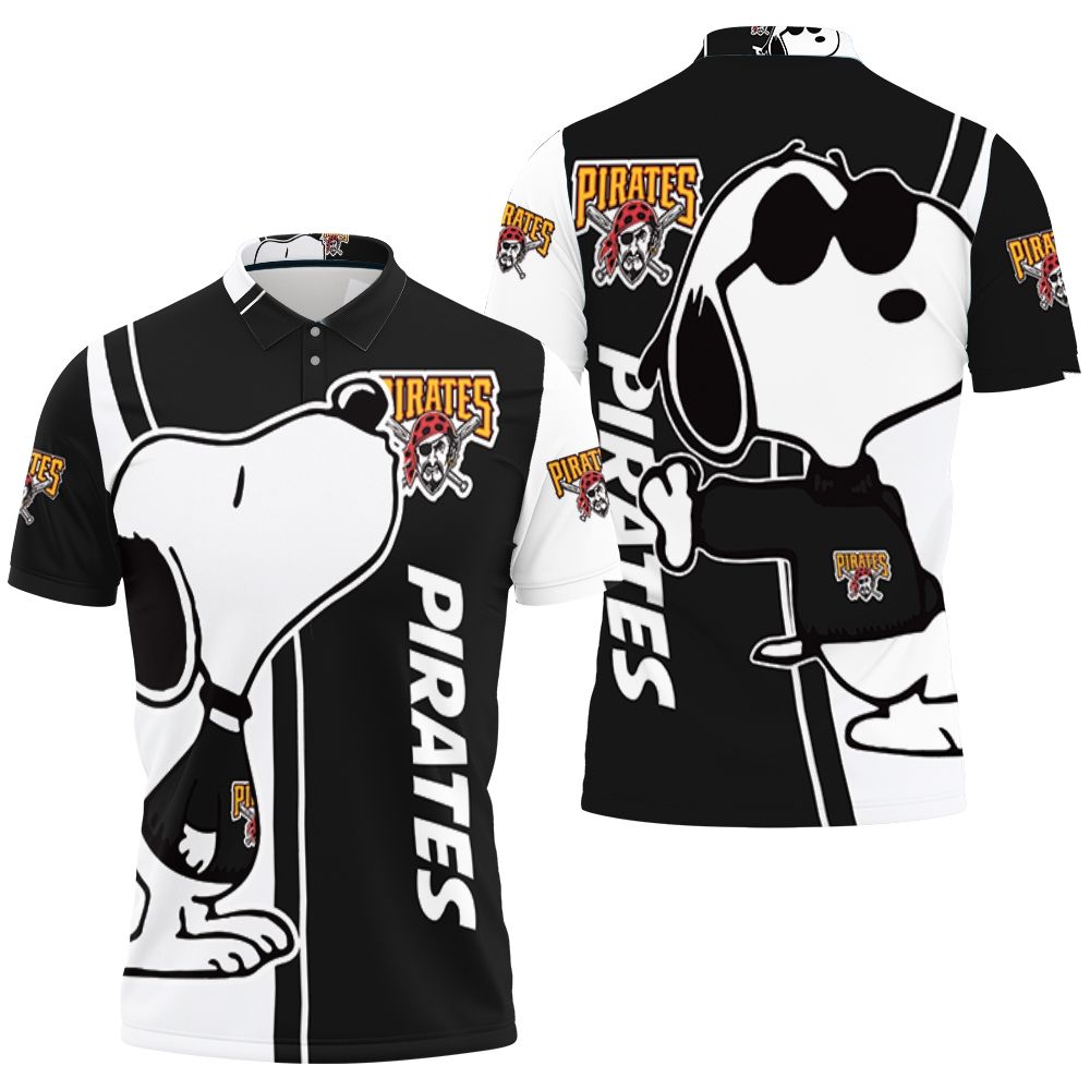 Pittsburgh Pirates Snoopy Lover 3d Printed 3D All Over Print Polo Shirt