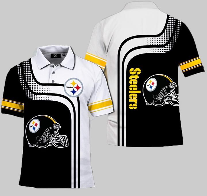 Pittsburgh Steelers Polo Shirt Graphic 3D All Over Print Polo Shirt