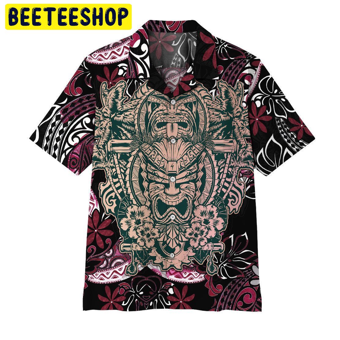 Polynesian Tiki Trending Hawaiian Shirt - Beeteeshop