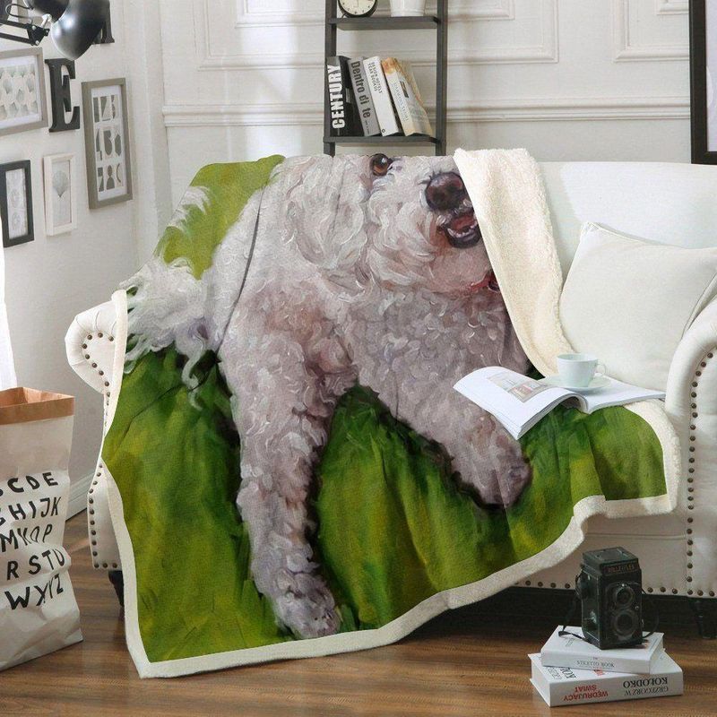 Poodle Comfy Sofa Throw Blanket