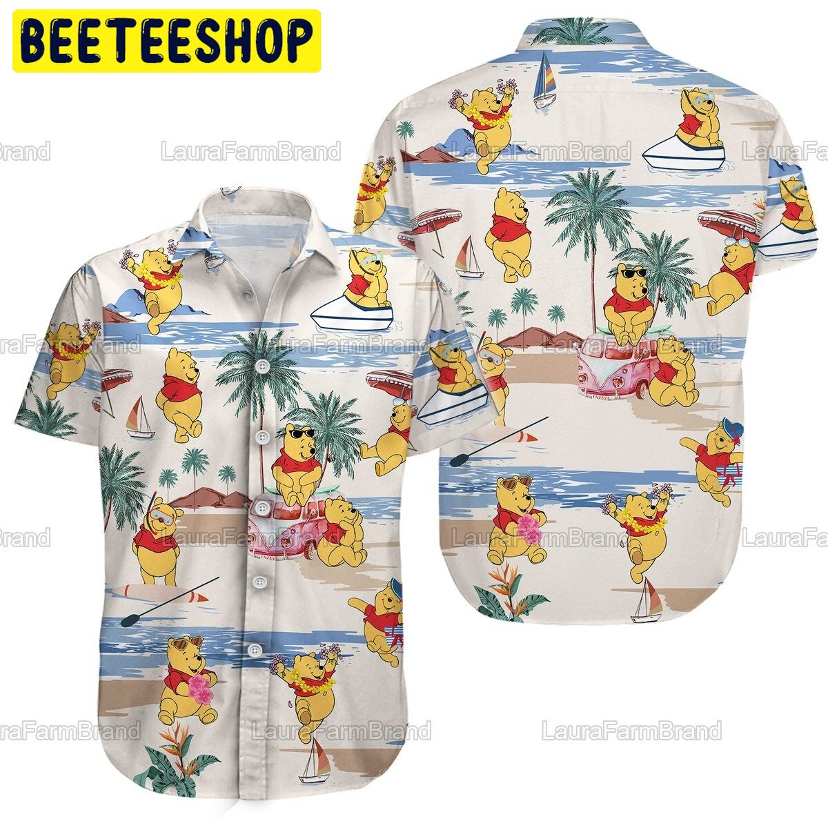 Pooh Beach Tropical Trending Hawaiian Shirt