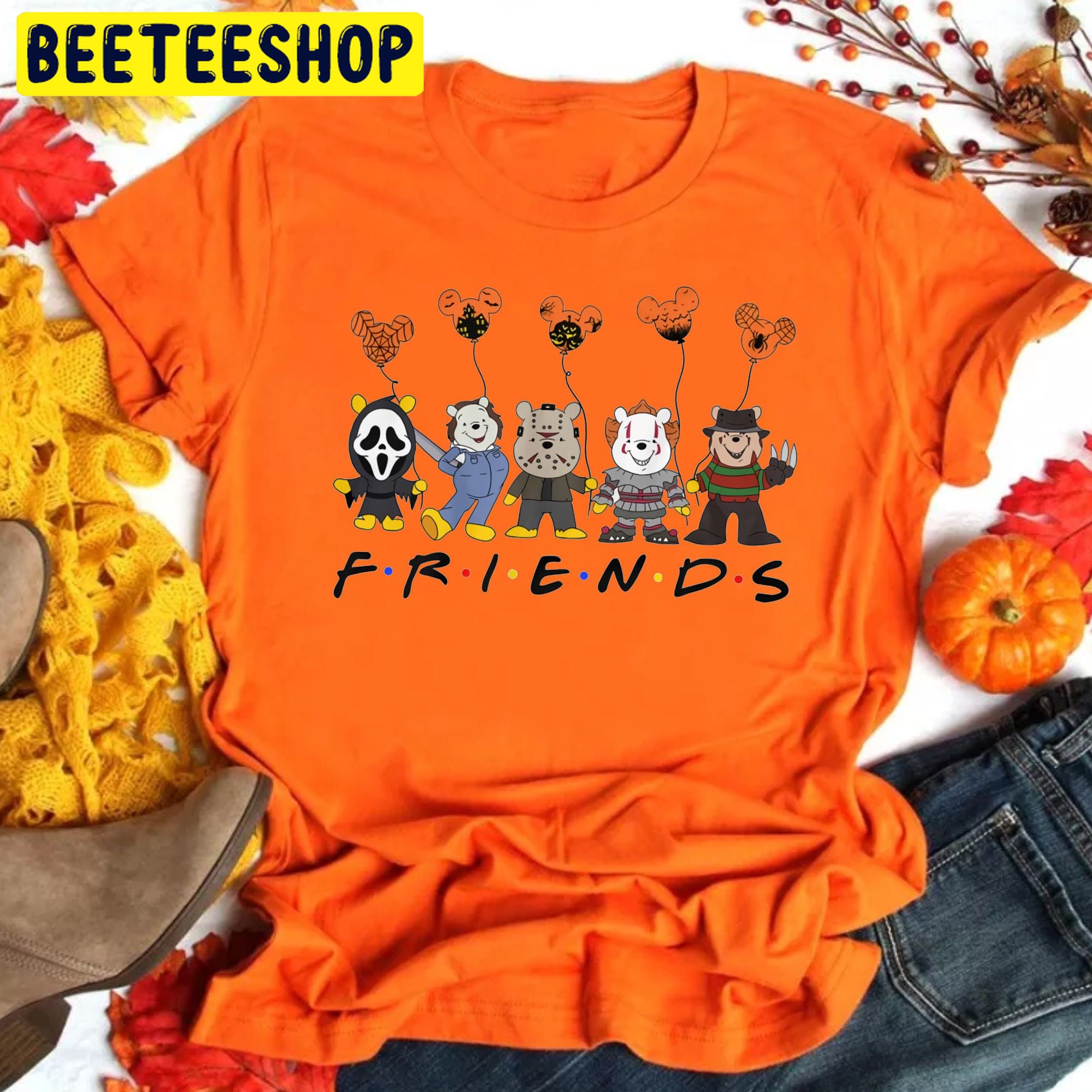 Pooh Cosplay Horror Killer Friend Halloween Trending Unisex Shirt