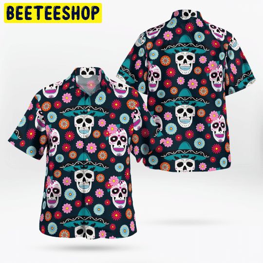 Pop Art Skull Trending Hawaiian Shirt