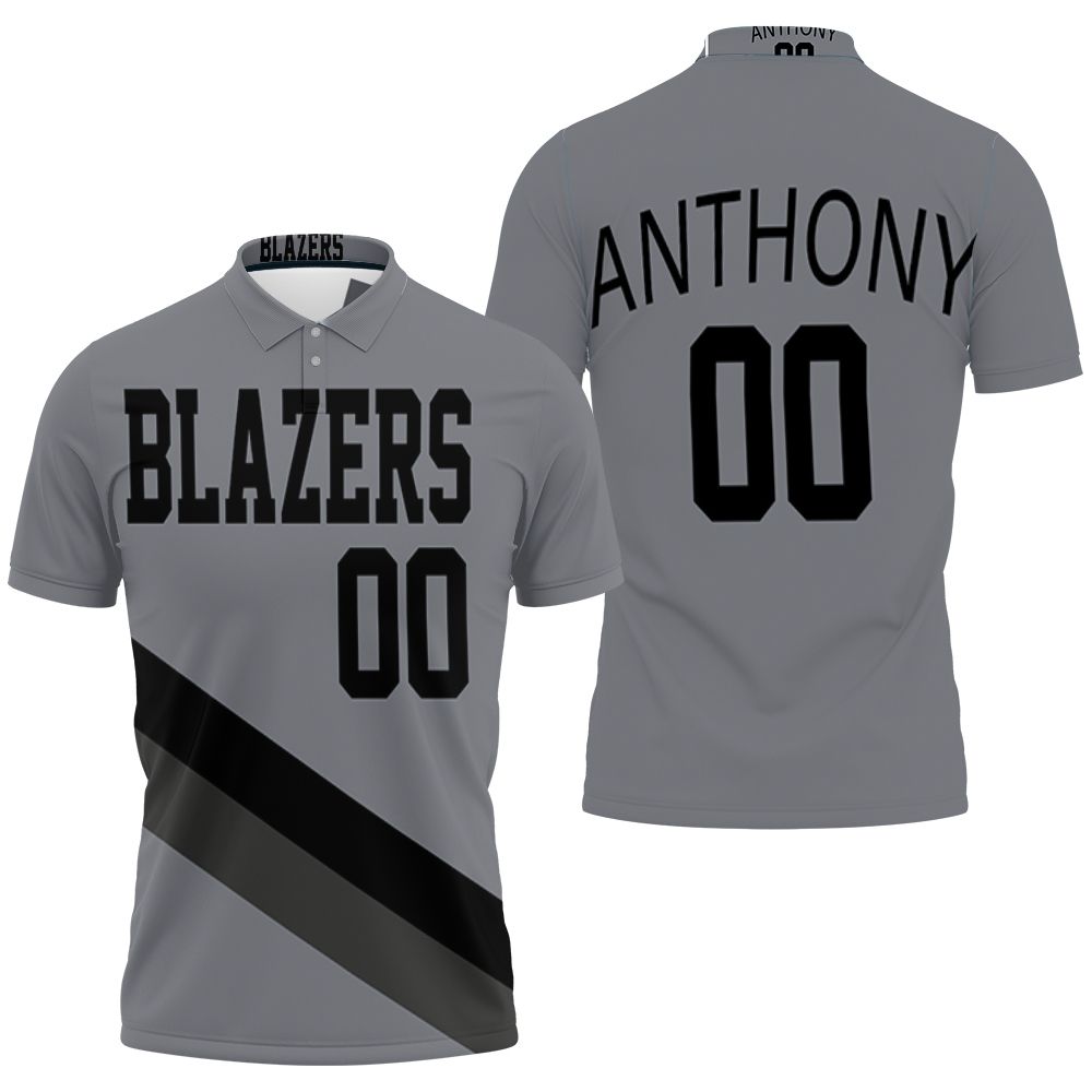 Portland Trail Blazers 00 Anthony Jersey Inspired 3D All Over Print Polo Shirt