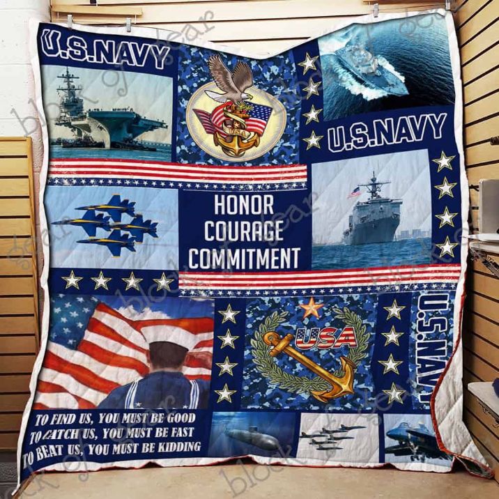 Proud Us Navy To Find Us You Must Be Good To Catch Us You Must Be Fast Quilt Blanket Great Customized Blanket Gifts For Birthday Christmas Thanksgiving