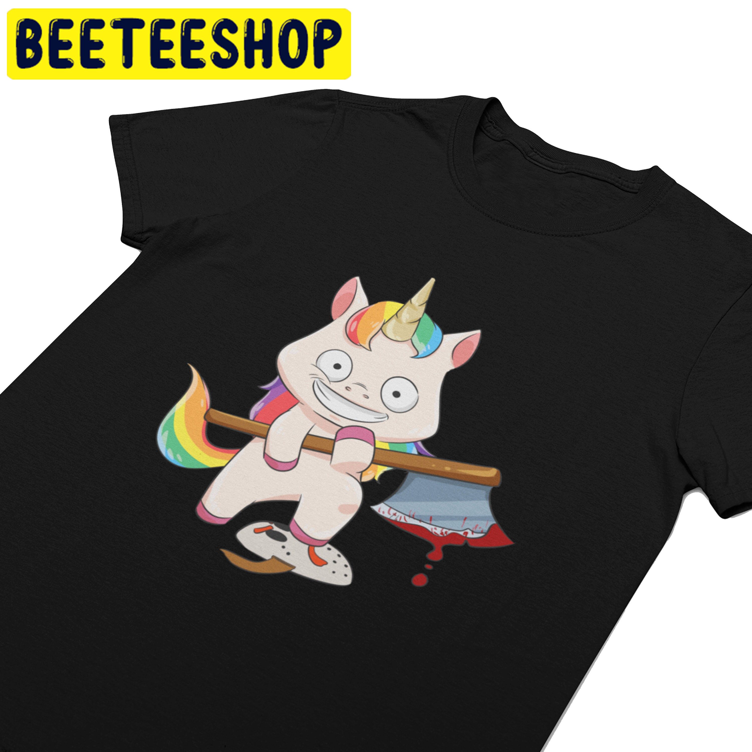 Psychotic Murderous Unicorn Trending Unisex Shirt