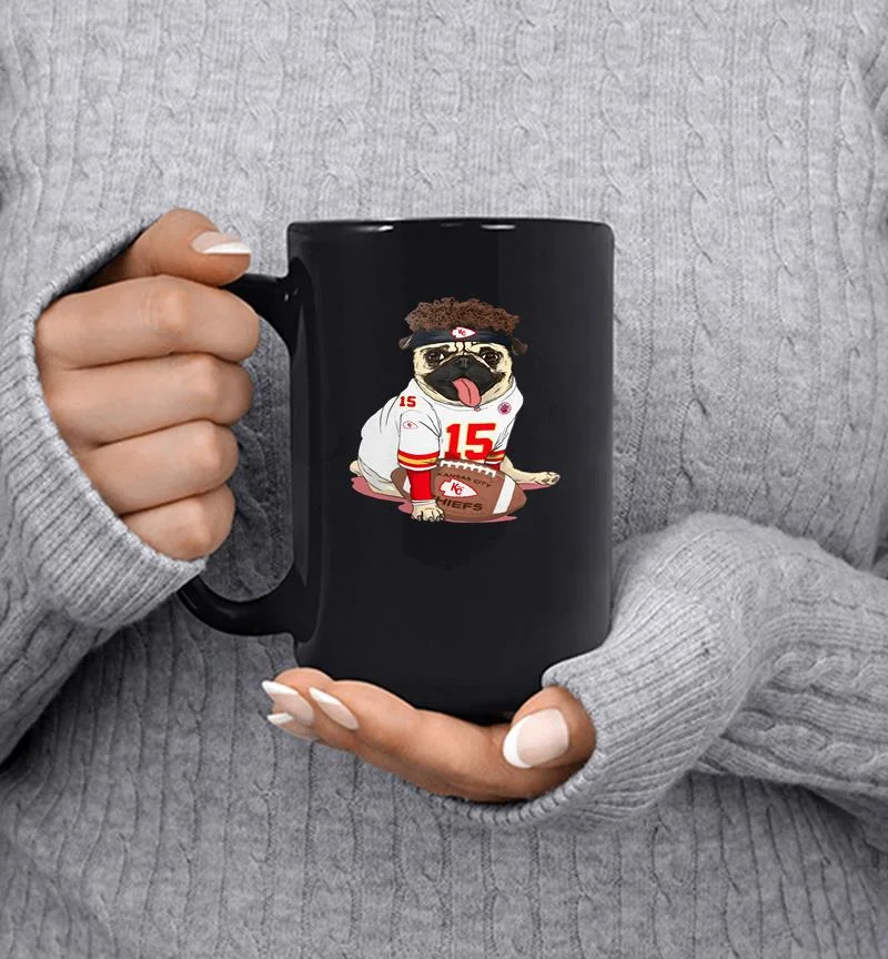 Pug Mahomes Kansas City Chiefs Mug