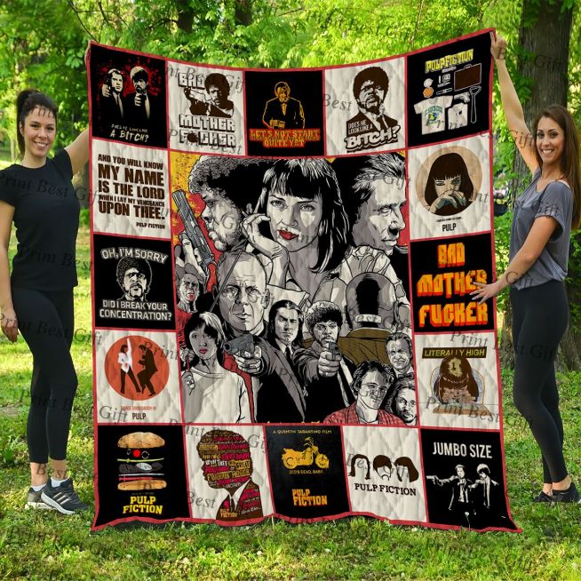 Pulp Fiction Poster Quilt Blanket