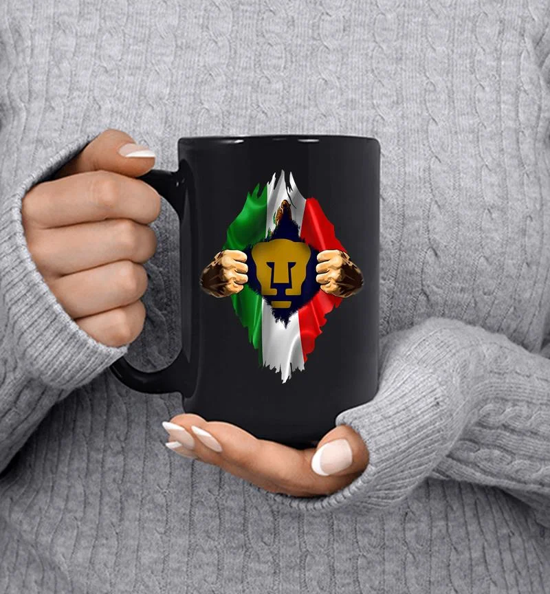 Pumas Unam Fc Heartbeat Inside Love Mexico Fan Pumas Unam Fc Mug