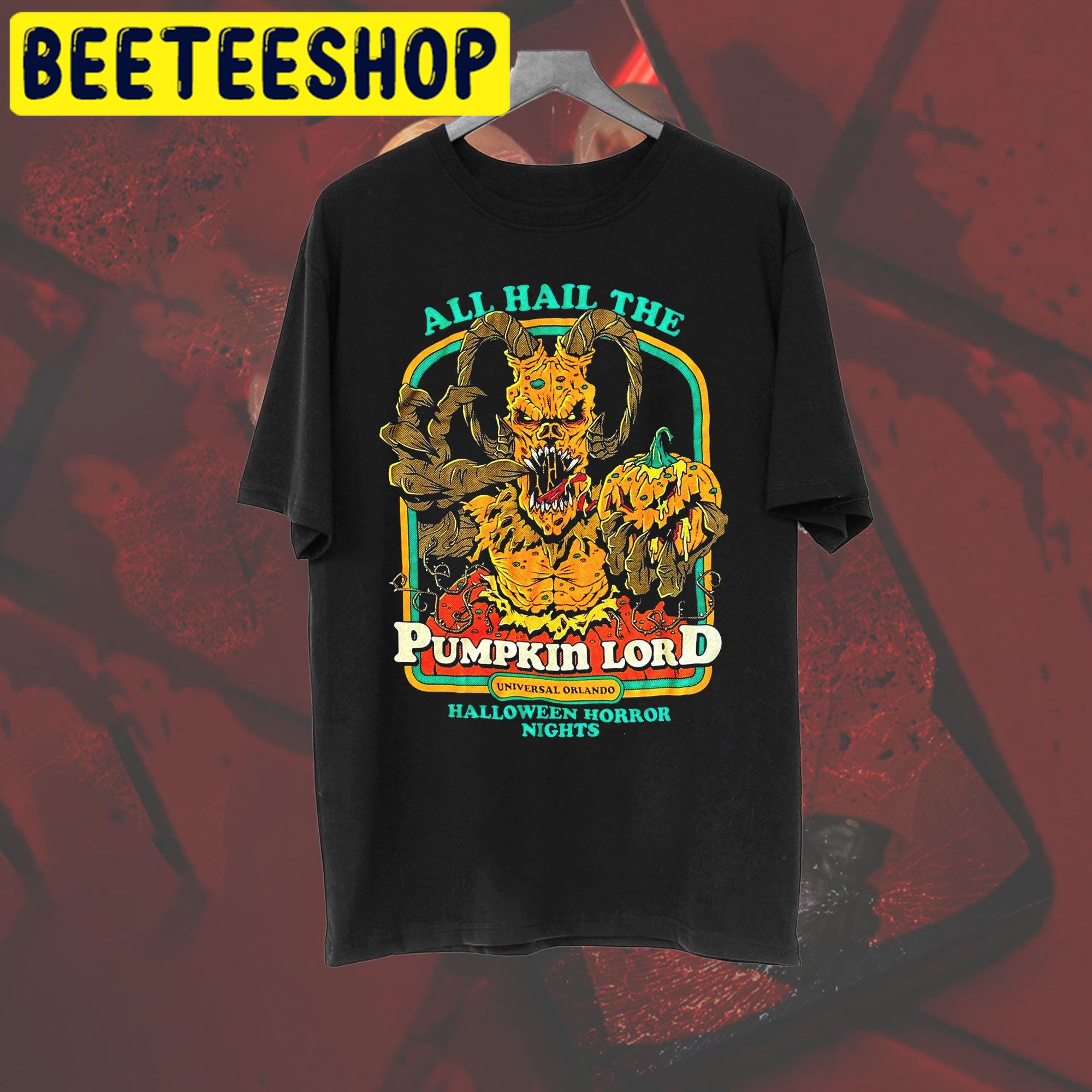 Pumpkin Lord All Hail The Pumpkin Lord Horror Nights Halloween Trending Unisex Shirt