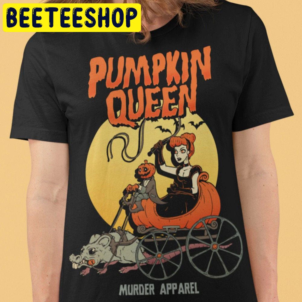 Pumpkin Queen Halloween Cinderella Retro Trending Unisex Shirt