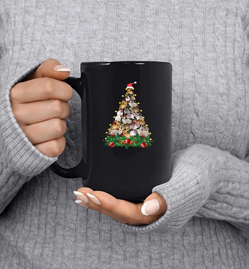 Rabbit Santa Christmas Tree Mug