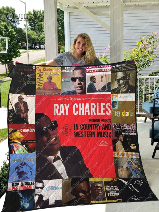 Ray Charles Albums Quilt Blanket