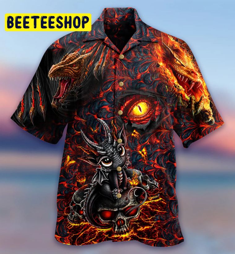 Red Dragon Love Life Trending Hawaiian Shirt