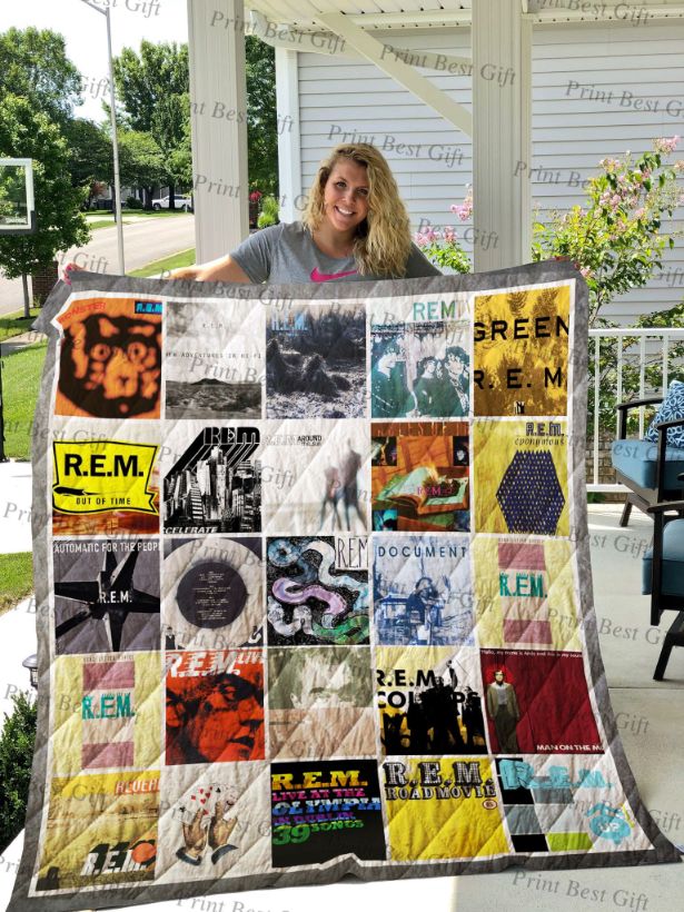 R.E.M. Poster Quilt Blanket